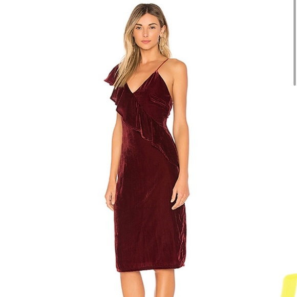 Tularosa x Revolve Velvet midi dress - Picture 2 of 3